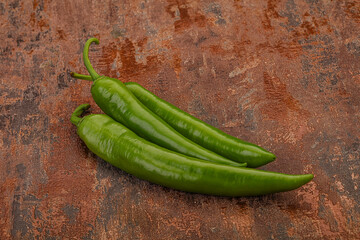 Ripe tasty spicy green pepper