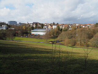 Stadtansicht Neunkirchen/Saar – Rathaus – Diakonie Klinikum – TUS-Halle 