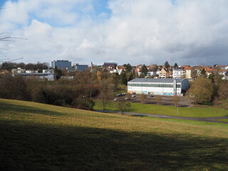 Stadtansicht Neunkirchen/Saar – Rathaus – Diakonie Klinikum – TUS-Halle 