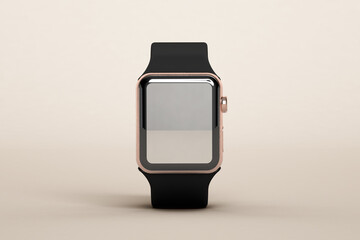 Watch mockup on soft color background © OSORIOartist