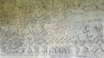 Fototapeta na wymiar Angkor Wat Ruins in Cambodia 