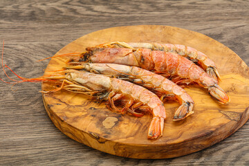 Tasty big Langoustine over the board