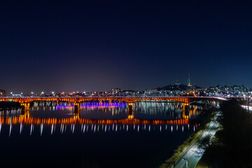 a night view of Seoul