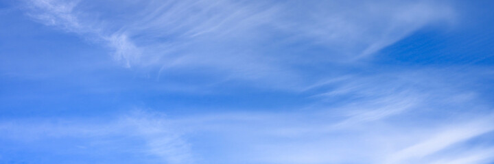 bright blue sky with cloud. banner