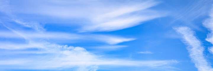 Obraz premium bright blue sky with cloud. banner