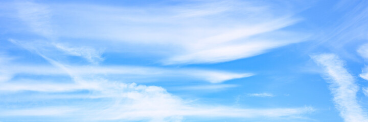 bright blue sky with cloud. banner