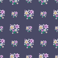 Seamless floral pattern with flowers. For textiles or covers for books, clothes, wallpapers, printing, gift wrapping.
