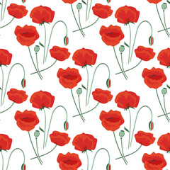 Fototapeta na wymiar Seamless floral pattern with flowers. For textiles or covers for books, clothes, wallpapers, printing, gift wrapping. 