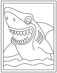 
Aquatic animal hand drawn vector template, 

