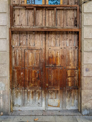 old wooden door