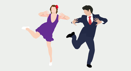 two people dancing, dancing couple