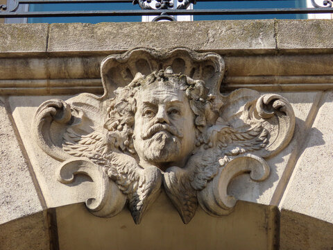 Mascaron de la bourse maritime de Bordeaux, Gironde