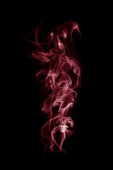 A texture of smoked on isolated background, in dark red shade.