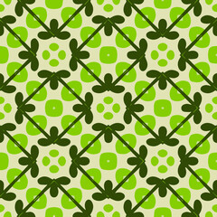 Geometric vector pattern with triangular elements. Seamless abstract ornament for wallpapers and backgrounds.
