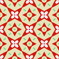 Geometric vector pattern with triangular elements. Seamless abstract ornament for wallpapers and backgrounds.
