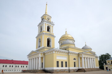 Fototapeta na wymiar Monastery of the Nilo-Stolobenskaya pustyn (deserts). Epiphany Cathedral. Tver Region, Russia