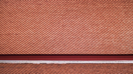 Thai traditional temple roof pattern