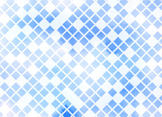 Abstract of lattice on blue watercolor 