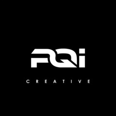 PQI Letter Initial Logo Design Template Vector Illustration