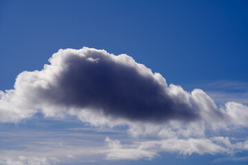Obraz premium Blue sky with colorful clouds at Zurich, Switzerland.