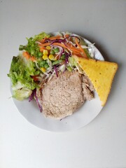 Black Pepper Pork Neck Steak.