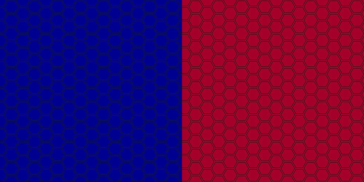 Background of the hexagons of the colors of Barcelona