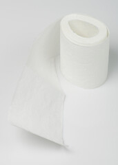 Edge of toilet paper