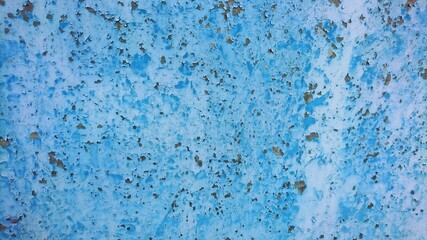 青い錆びた金属の背景