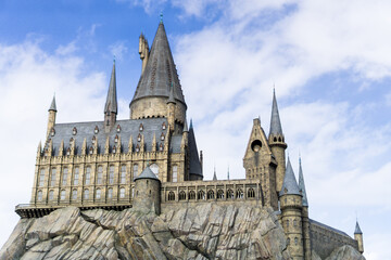 Obraz premium Osaka, Japan - Feb 13 2017 : Hogwarts castle school wizard world harry potter in Universal