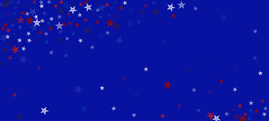 Obraz na płótnie Canvas National American Stars Vector Background. USA Independence President's Veteran's 4th of July 11th of November Memorial Labor Day