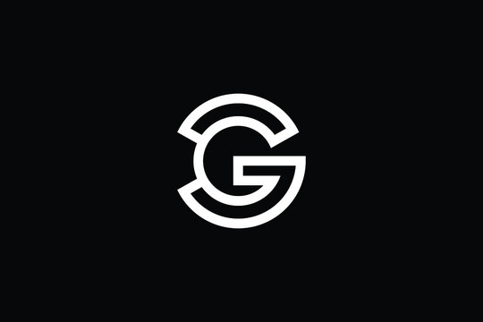 CG logo letter design on luxury background. GC logo monogram initials letter concept. CG icon logo design. GC elegant and Professional letter icon design on black background. C G GC CG
