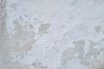 Wall murals Old dirty textured wall Old whitewashed lime wall
