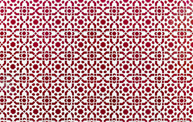 Arabic pattern background, oriental islamic ornament. Moroccan tile, or Moroccan zellij -...