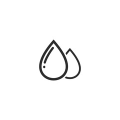 water drop icon vector illustration design template web