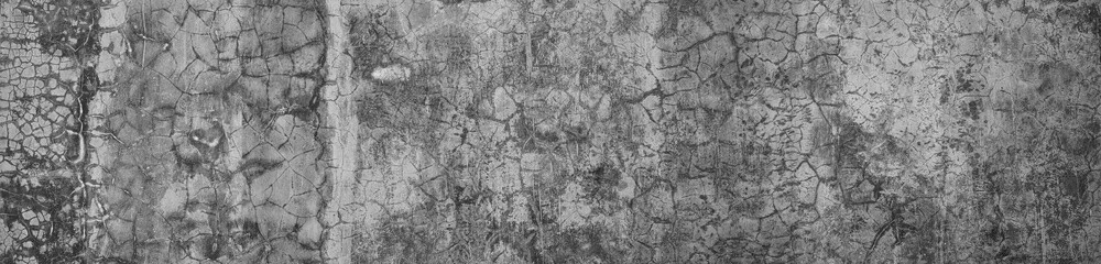 rough wall texture background collection. damaged mossy wall surface in panorama. 3d textured background for interior, decoration, wallpaper, etc.