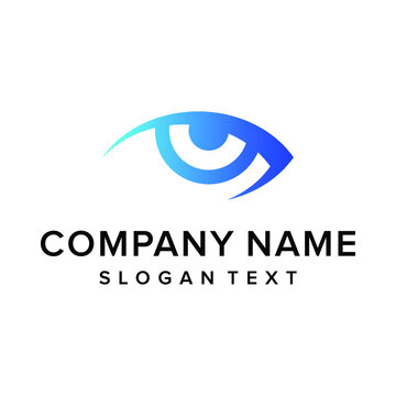 Modern eye logo design