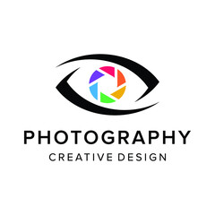 Modern abstract camera logo