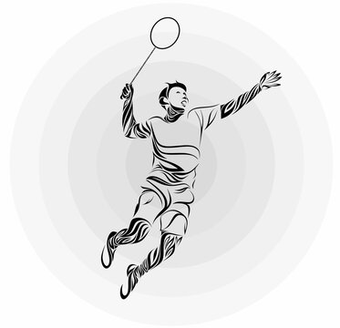 Free badminton logo - Vector Art
