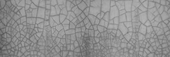 rough wall texture background collection. grey crack cement wall surface in panorama. 3d textured background for interior, decoration, wallpaper, etc.