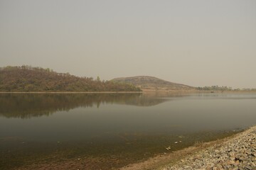 murugama dam reservoir at purulia, west bengal, india