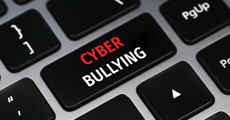 When you see bullying, there are safe things you can do to make it stop.Cyber bullying concept.