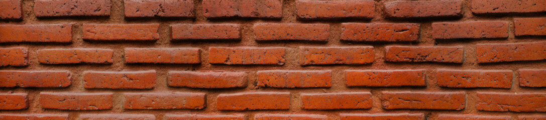 rough wall texture background collection. brown bricks wall surface in panorama. 3d textured background for interior, decoration, wallpaper, etc.