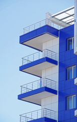 Modern panel apartment building