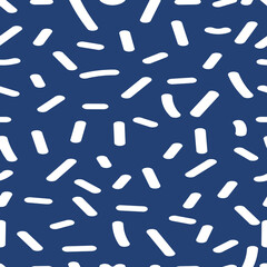 abstract vector seamless pattern chaotic stripes on contrasting background