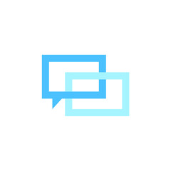 Fototapeta na wymiar Conversation bubble chat icon