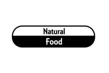 Alternative Diet Stamp Reading Natural Food