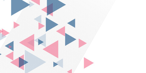 Modern triangle abstract background on white background for presentation background