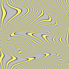 Colorful abstract liquify background with yellow and gray colors. For art texture, grunge design, wallpaper, modern pattern for carpet, rug, scarf.