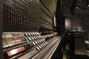 Enigma Machine close up shot