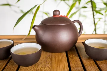 Foto op Aluminium tea ceremony chinese teapot made of yixing ceramics © jaroslavkettner